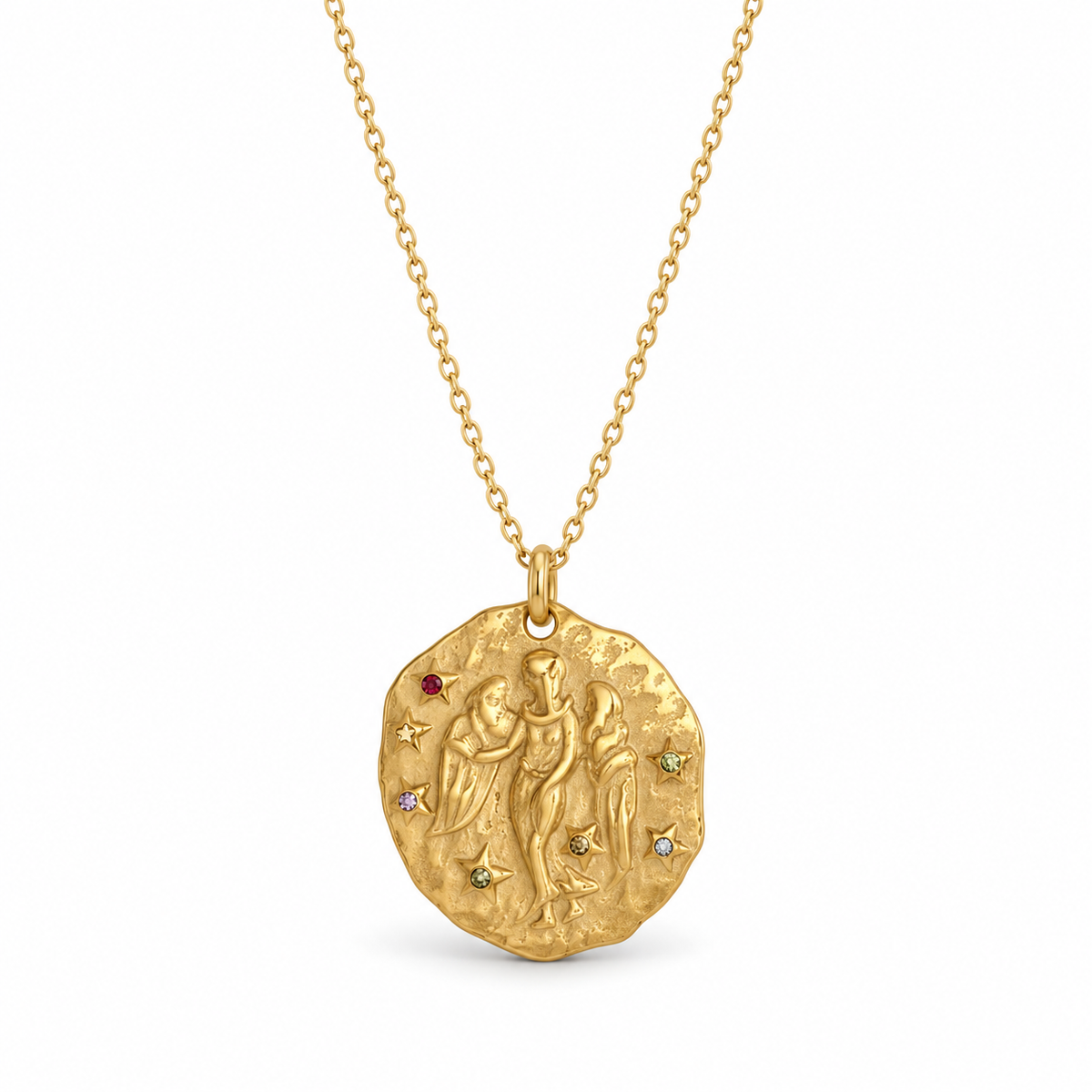 Celestia Stjärnteckenhalsband - Guld / Jungfrun