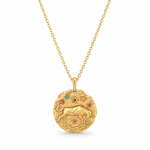 Celestia Stjärnteckenhalsband - Guld / Oxen