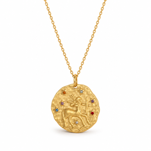 Celestia Stjärnteckenhalsband - Guld / Skytten