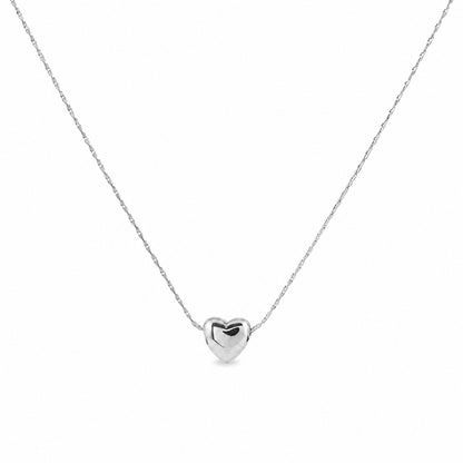 Hjärthalsband Petit - Silver