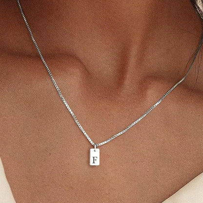 Platte Halsketting - Zilver