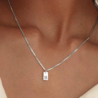 Platte Halsketting - Zilver