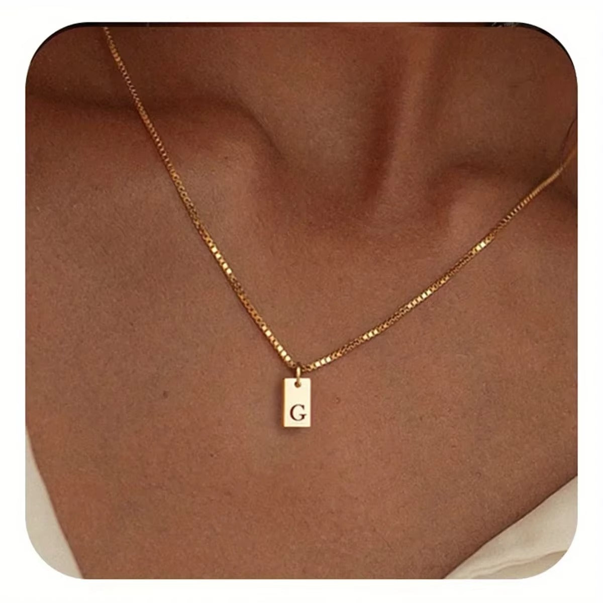 Platte Ketting - Goud
