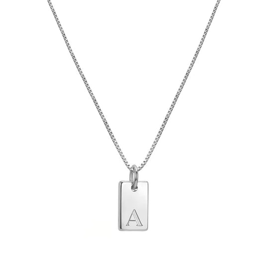 Platt Halsband - Silver