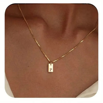 Platte Ketting - Goud