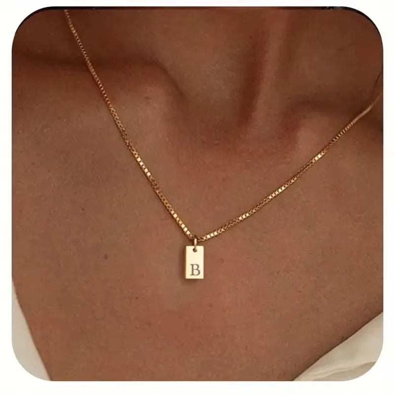 Platte Ketting - Goud
