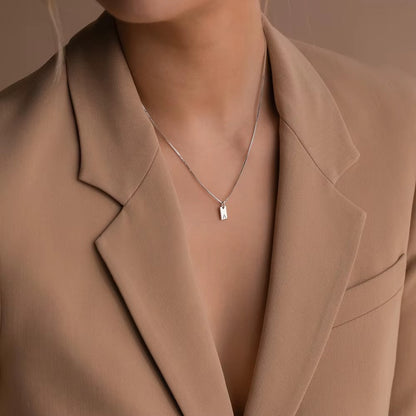 Platte Halsketting - Zilver