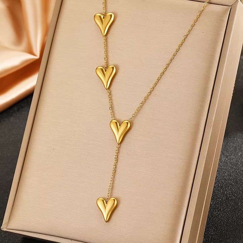 Alva Heart Necklace - Gold