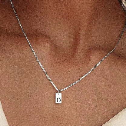 Platte Halsketting - Zilver