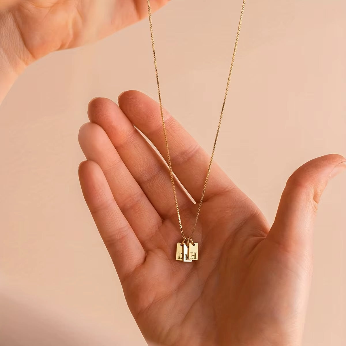 Platte Ketting - Goud