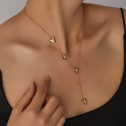 Alva Heart Necklace - Gold