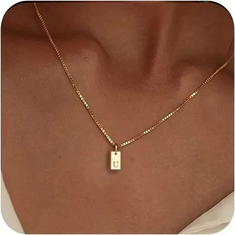 Platte Ketting - Goud