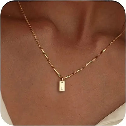 Platte Ketting - Goud