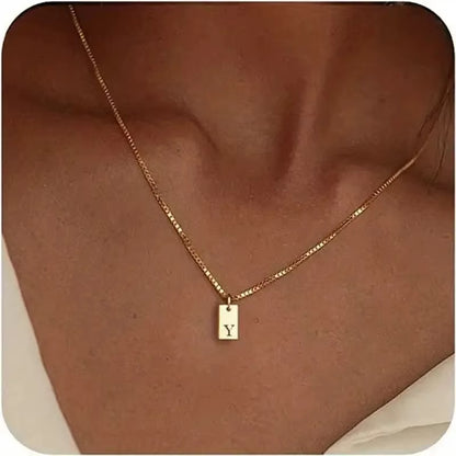 Platte Ketting - Goud