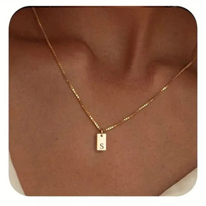 Platte Ketting - Goud