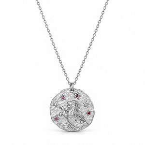 Celestia Stjärnteckenhalsband - Silver / Lejonet
