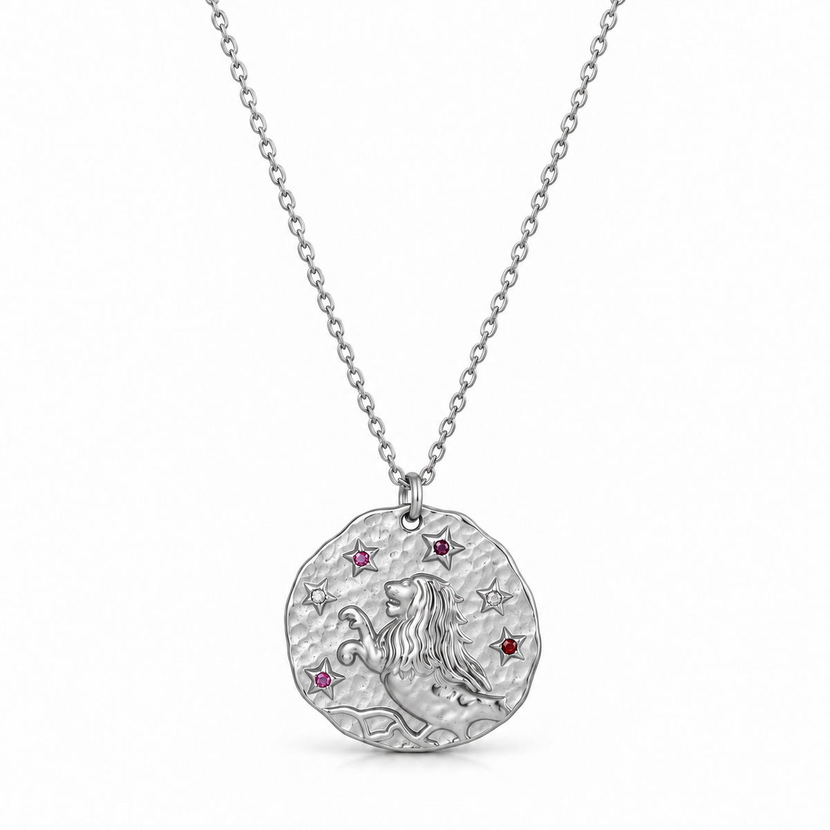Celestia Stjärnteckenhalsband - Silver / Lejonet