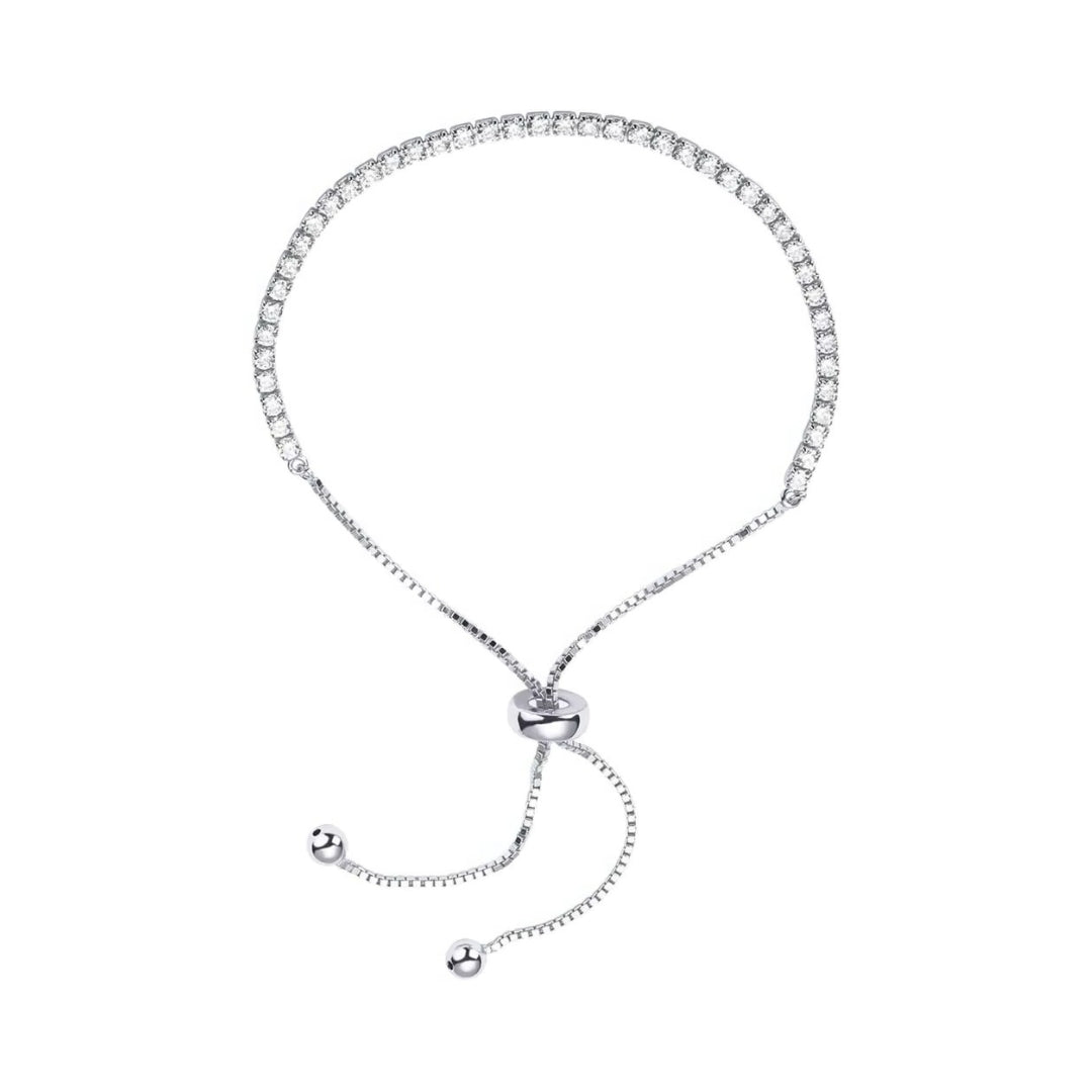 Tennis Bracelet Diamonds - Silver