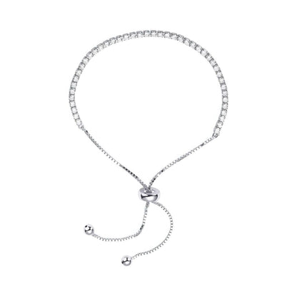 Tennis Bracelet Diamonds - Silver