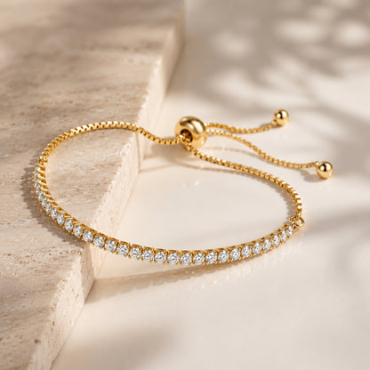 Tennis Armband Diamanten - Gold