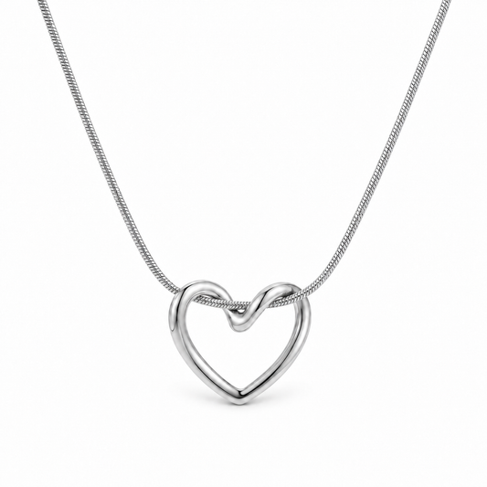 Soline Hjärthalsband - Silver
