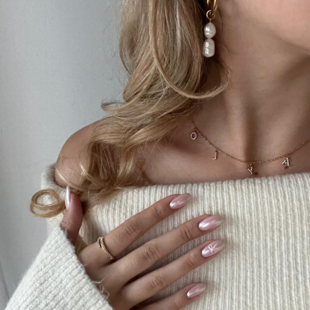 Diamanthalsband – Guld