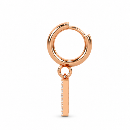DD Hoops Diamanter - Roséguld