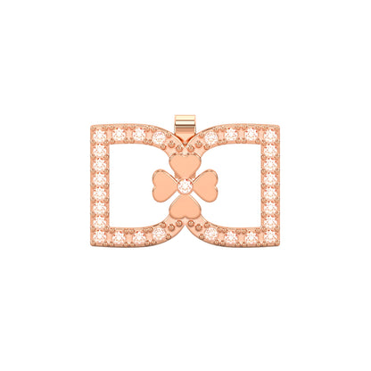 DD Oorbellen met Diamant - Roségoud