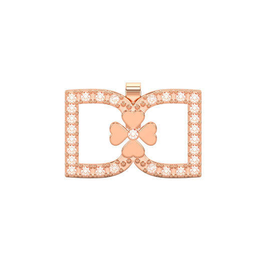 DD Diamond Earrings - Rose Gold