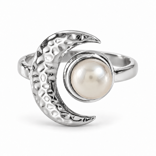 Selene Månring - Silver/Vit