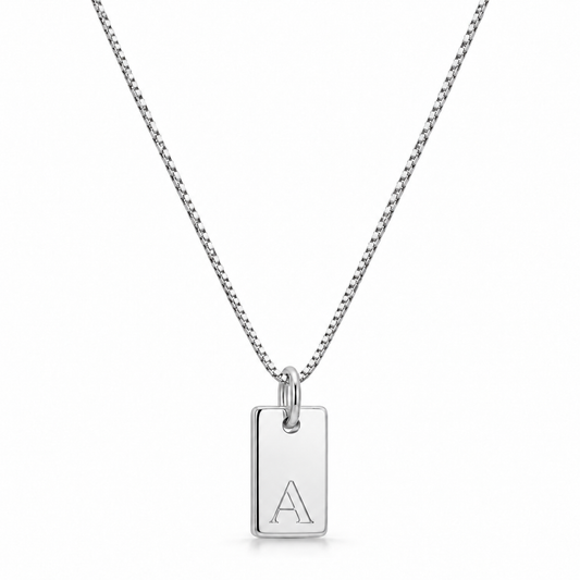 Platt Halsband - Silver