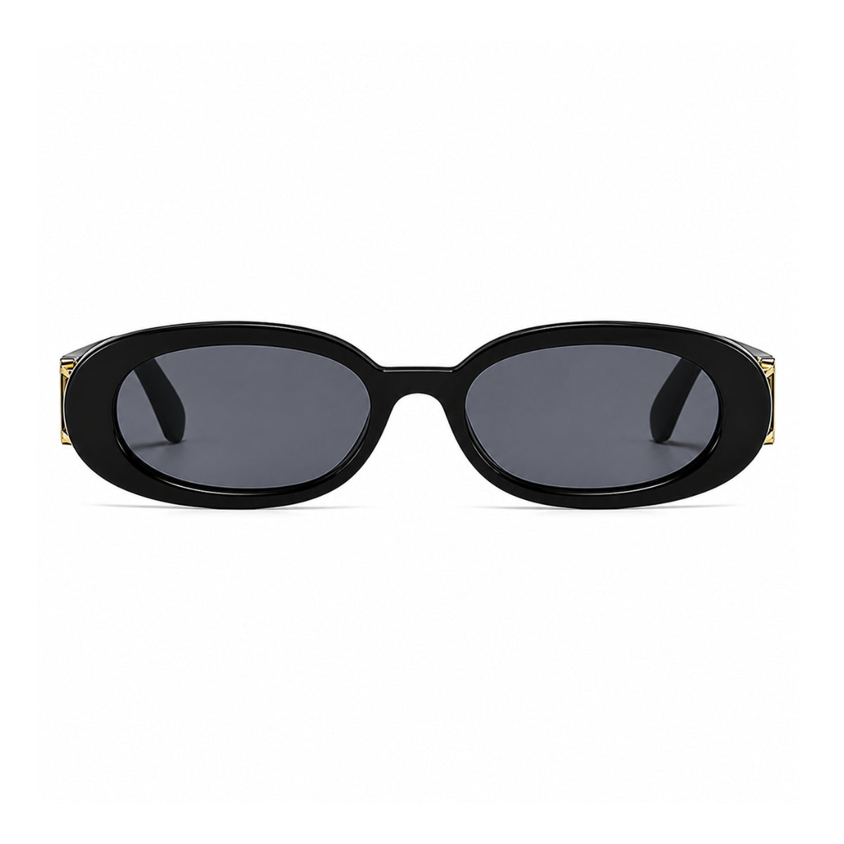 DD Sonnenbrille Oval - Schwarz Grau