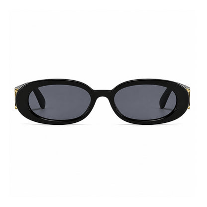 DD Sonnenbrille Oval - Schwarz Grau