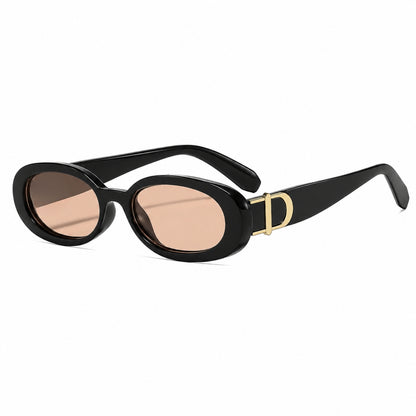 DD Sonnenbrille Oval - Schwarz Sand