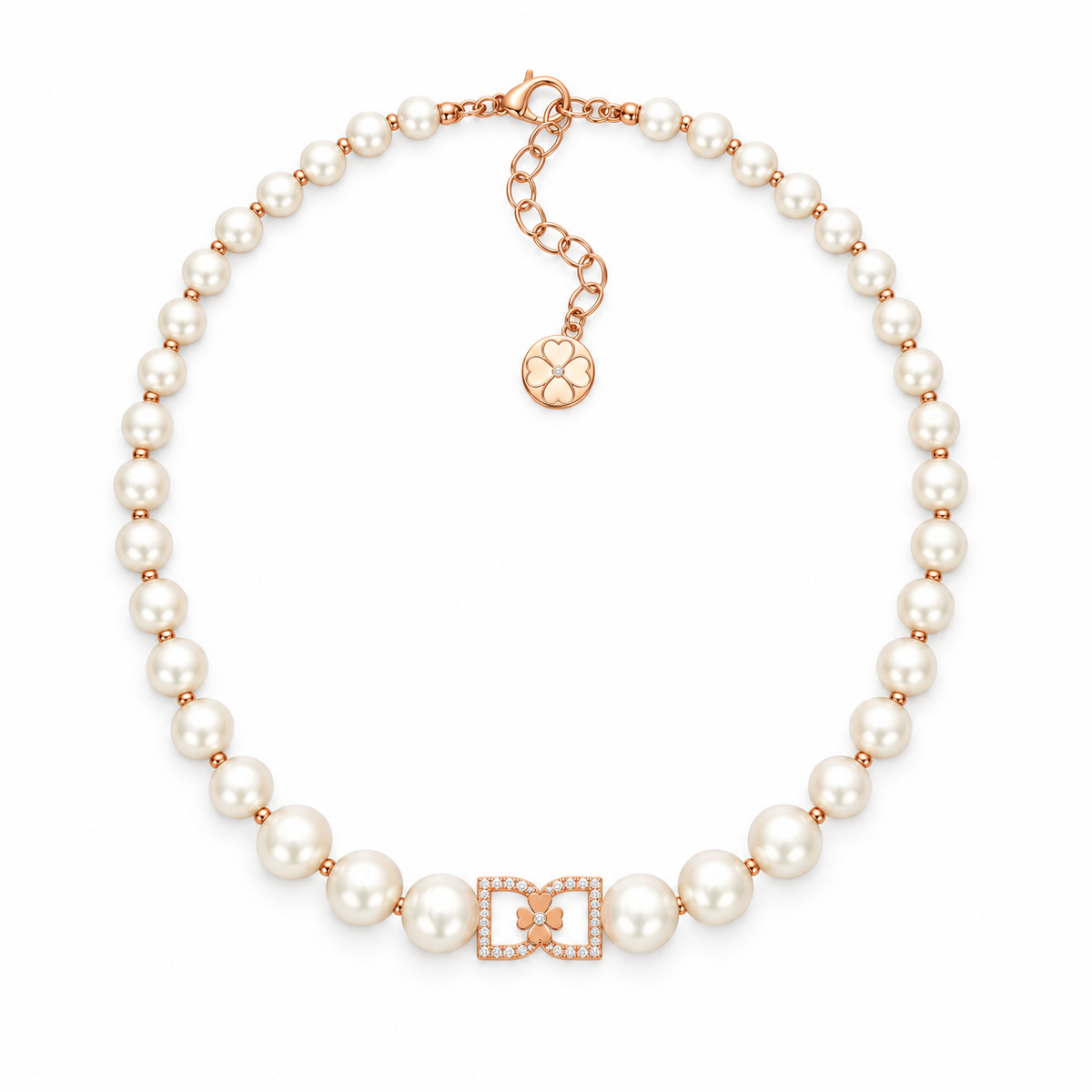 DD Choker Diamanter - Roséguld