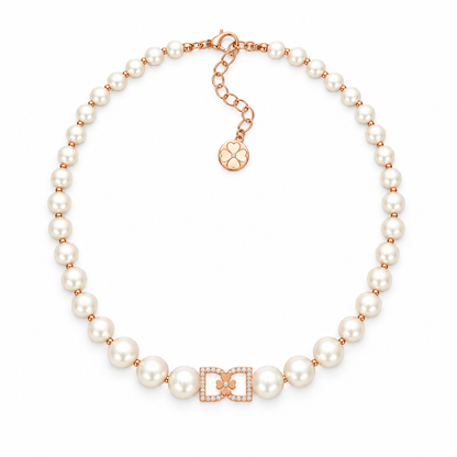 DD Choker Diamanter - Roséguld