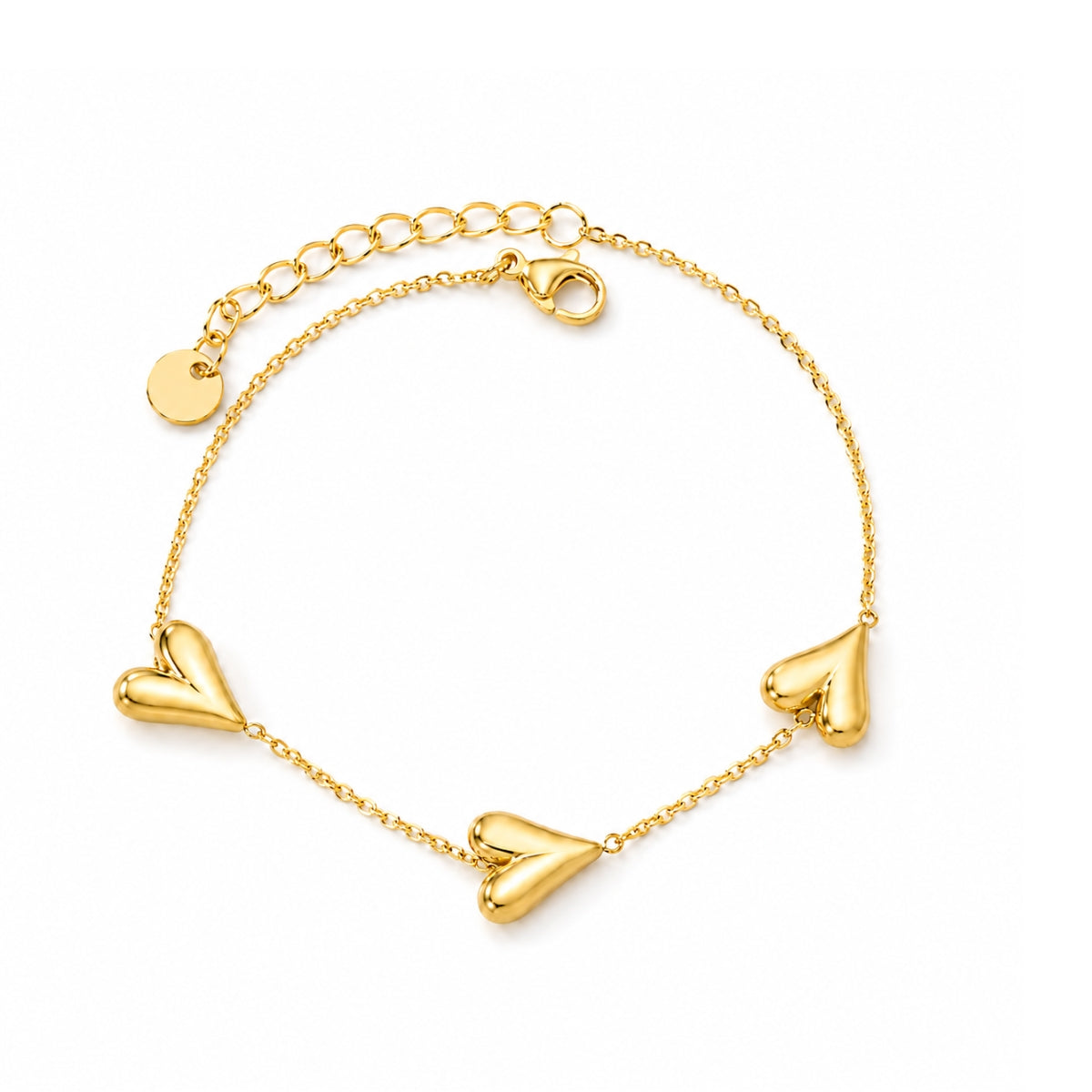 Alva Hjärta Armband - Guld