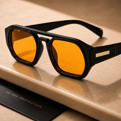 Axton Sonnenbrille - Schwarz Orange