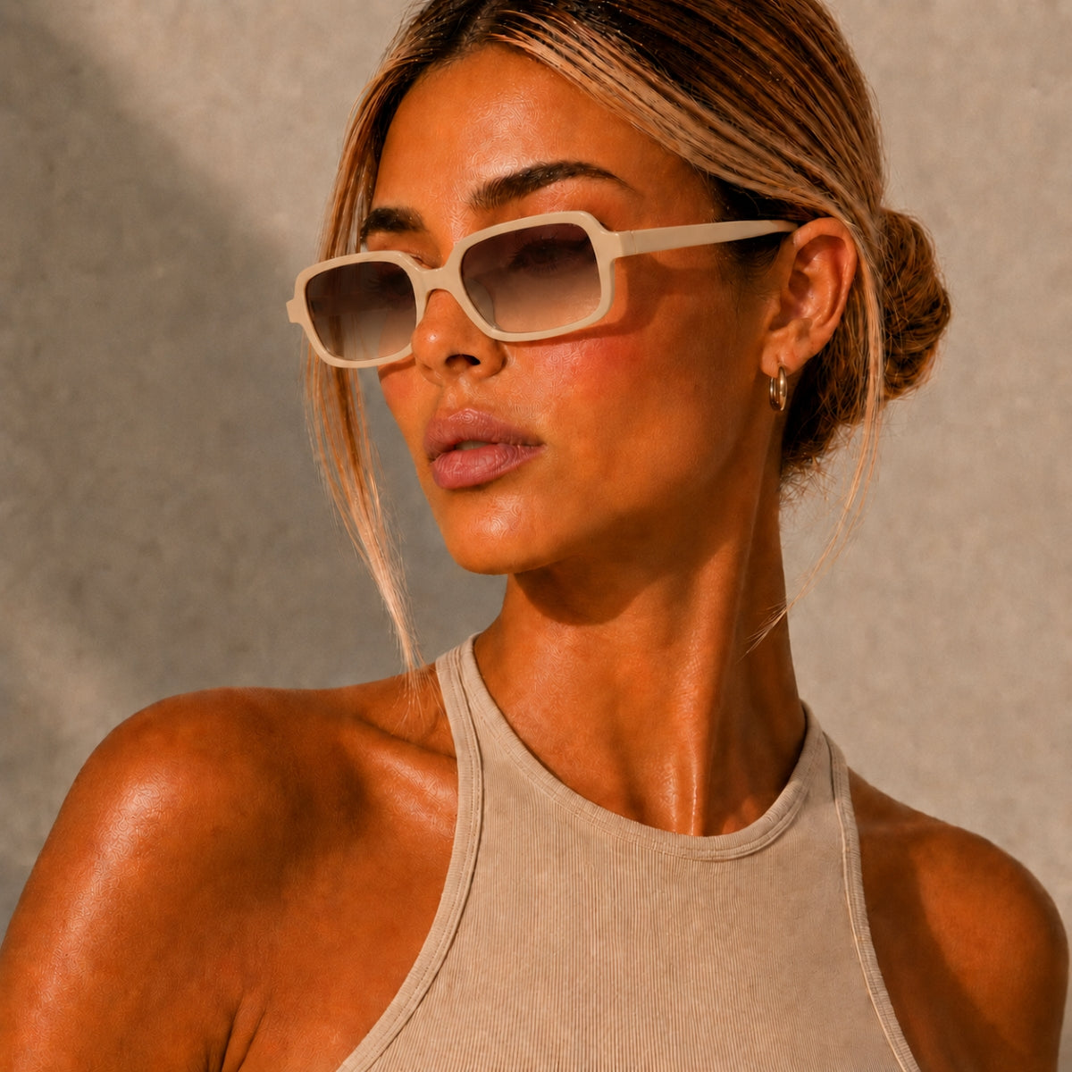 Seline Solglasögon - Beige Tea