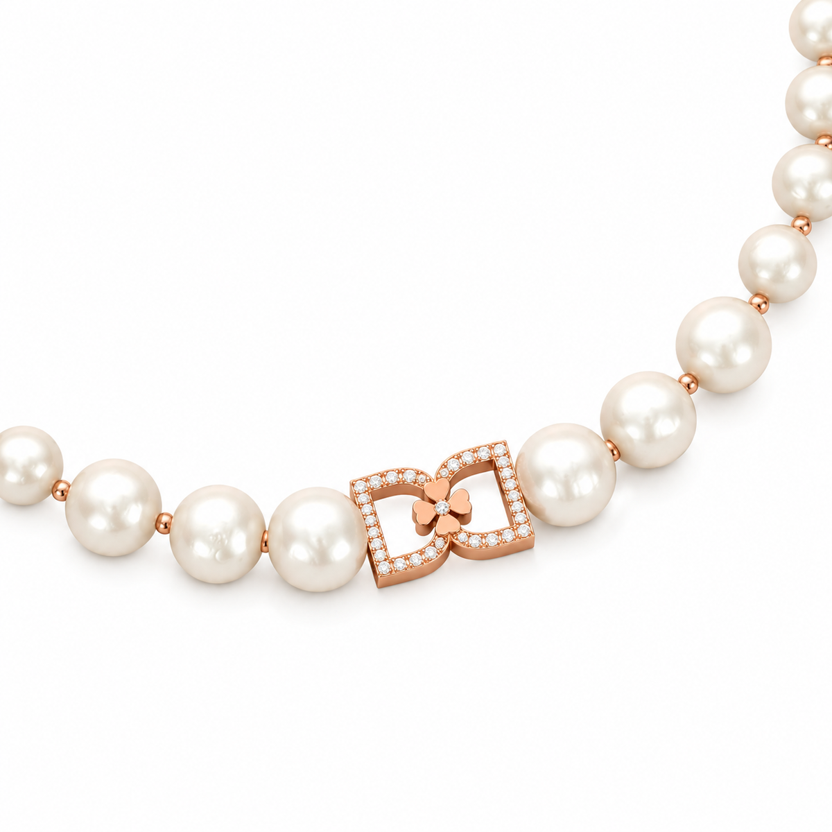 DD Choker Diamanter - Roséguld