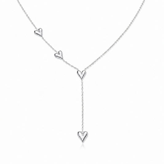 Alva Hjärta Halsband - Silver