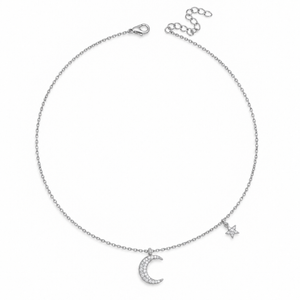 Odelia Månhalsband - Silver
