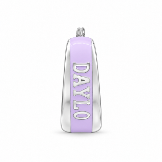 Hoops - Silver/Lila