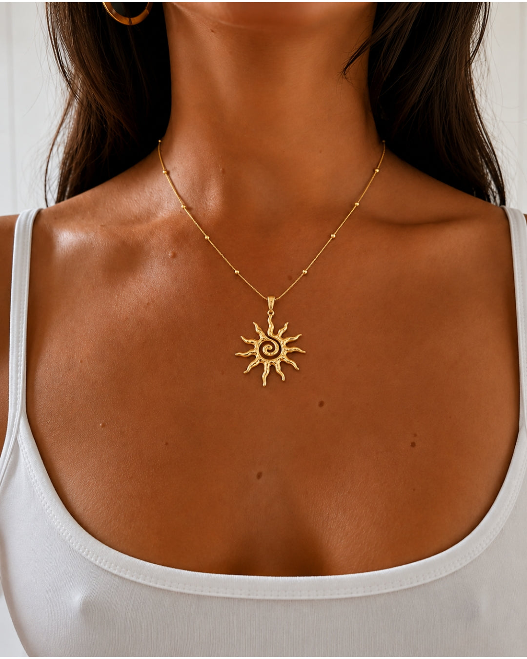 Ayla Sol Halsband - Guld