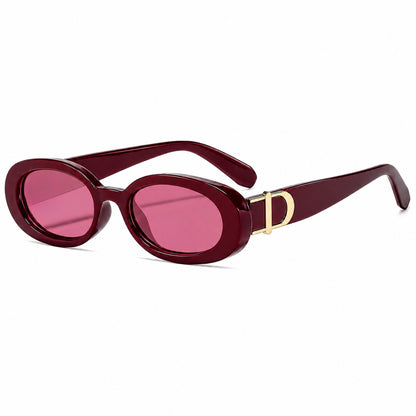 DD Sonnenbrille Oval - Rotwein Rot