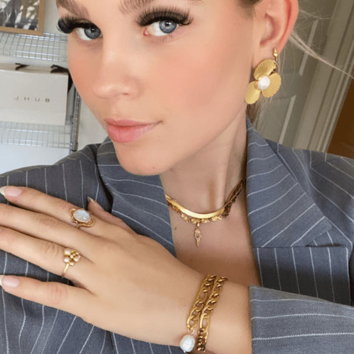 Elle-armband – guld