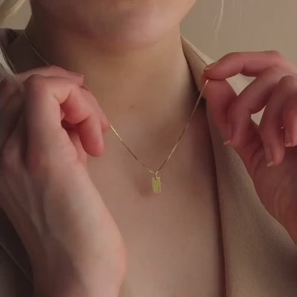 Platte Ketting - Goud