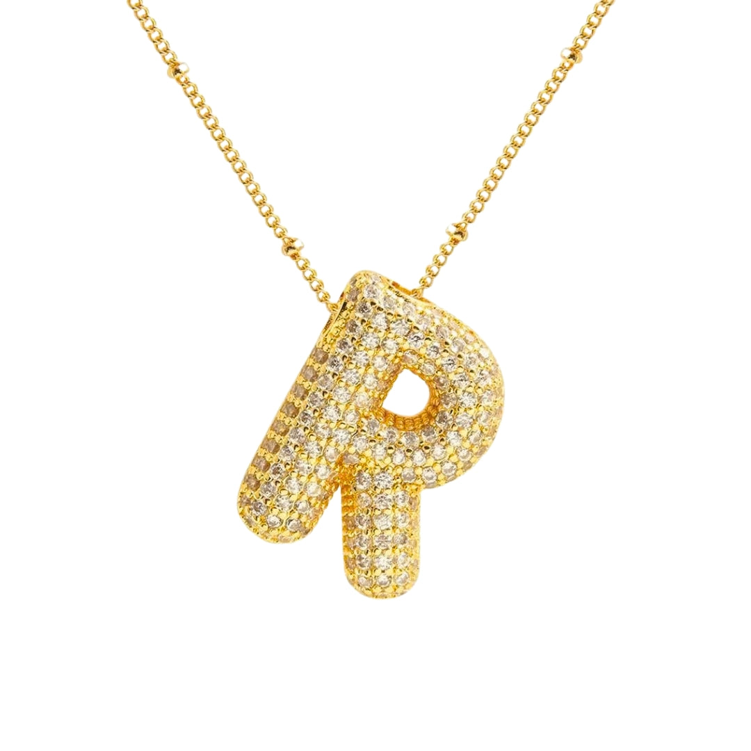 Chunky Letter Necklace - Gold