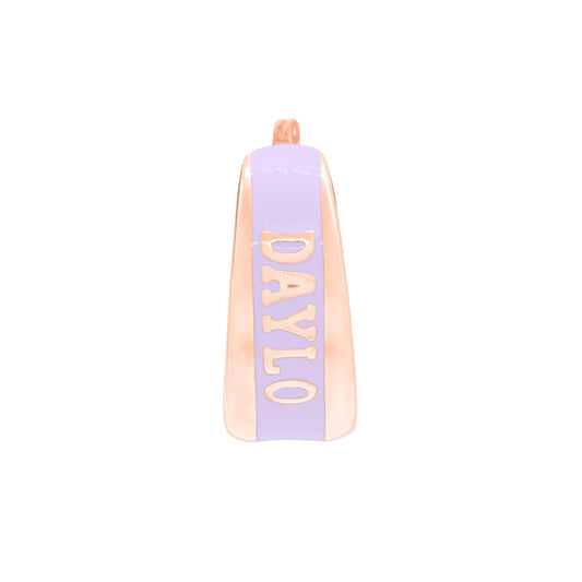 Hoops - Rose Gold/Purple
