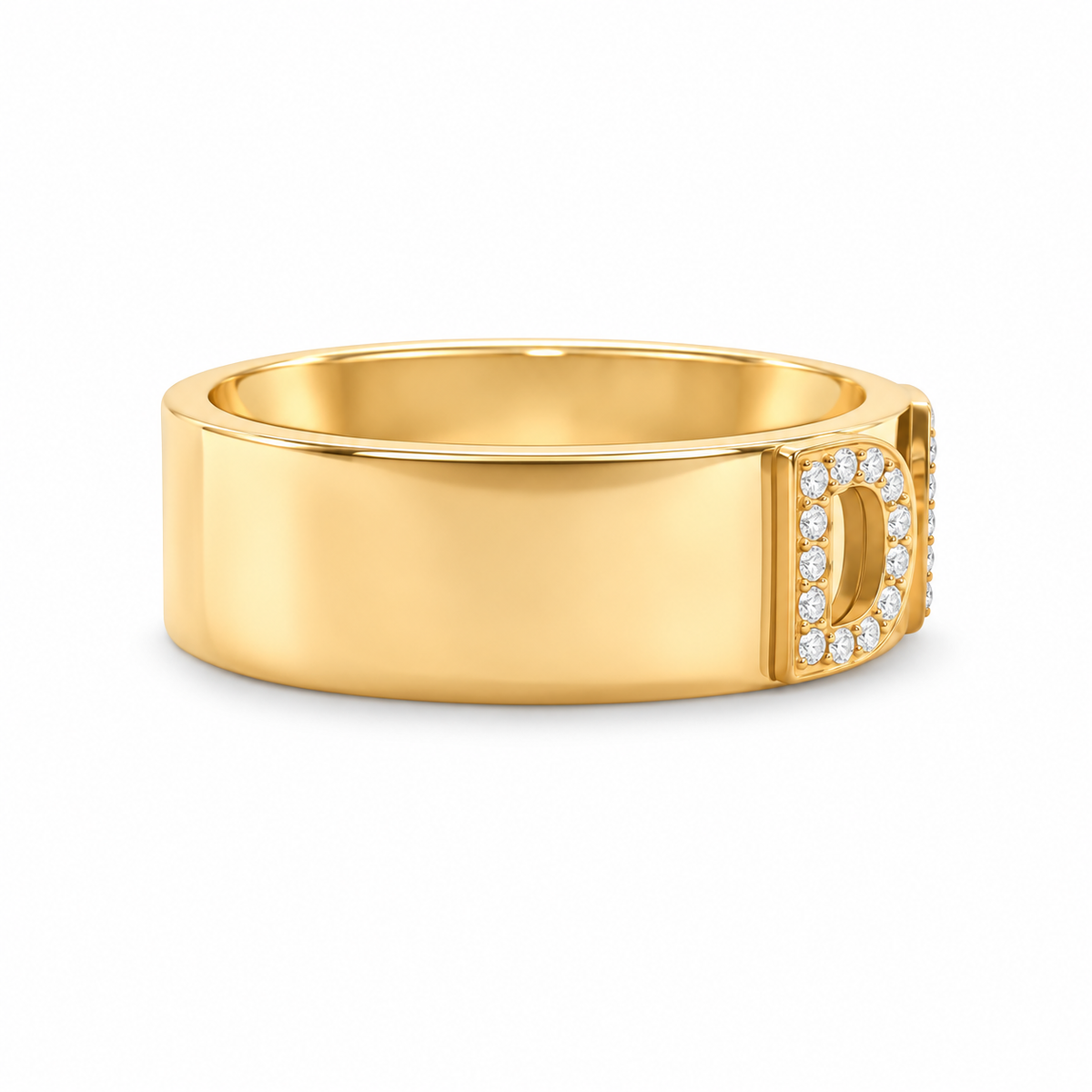 Signatur Diamantring - Guld